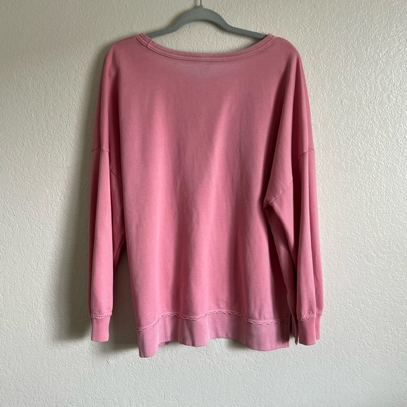 NWOT size XL crewneck sweatshirt in pink by buffalo - Picture 4 of 4